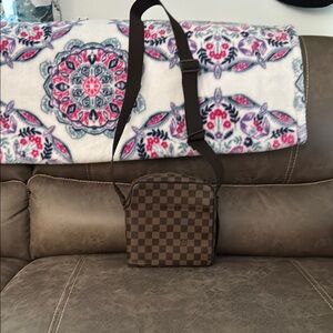 Louis Vuitton Dark Brown Checkered Crossbody Bag